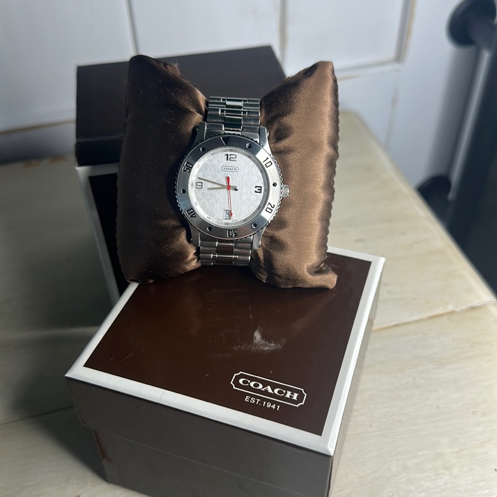 Coach Signature Women's Stainless Steel Quartz Bracelet Watch 14501196